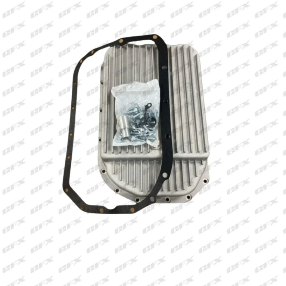 OIL PAN 4L80E 1989 ON GM ALUMINUM DEEP PAN W/ DRAIN PLUG Extender bolts washers and Farpak Gasket Performance Parts